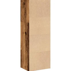 Kirjahylly vanha puu 40x30x114 cm tekninen puu (57874)