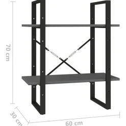 Kirjahylly 60x30x70-140cm, eri kokoja/materiaaleja ja värejä