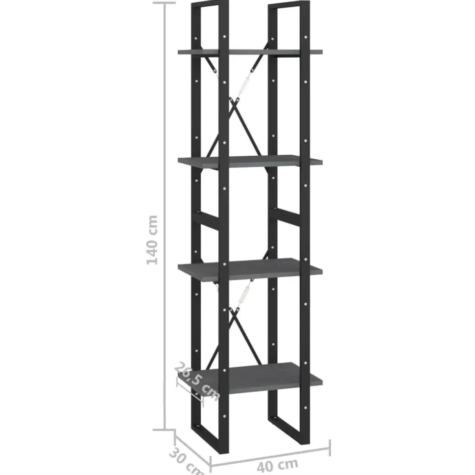 Kirjahylly 40x30x70-140cm, eri materiaaleja/kokoja ja värejä