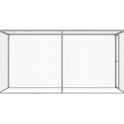 Kissahäkki 3x1,5x1,5 m galvanoitu teräs