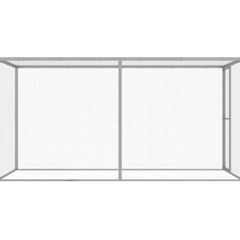 Kissahäkki 3x1,5x1,5 m galvanoitu teräs