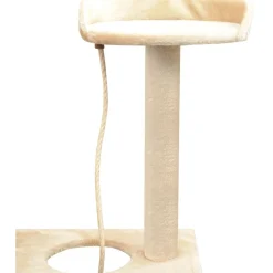 Kissan raapimispuu, sisal-pylväillä, 1 pesällä, 150cm, beige
