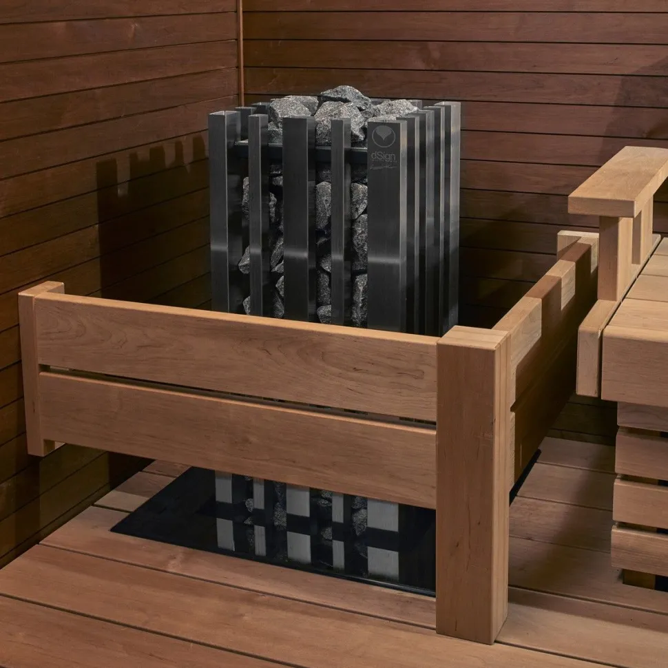 Kiukaan suojakaide Sun Sauna Relax L-malli alalauteelle