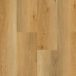 Kivikomposiittivinyylilankku DomusFlooring Mielikin metsätammi, integroitu askeläänieriste