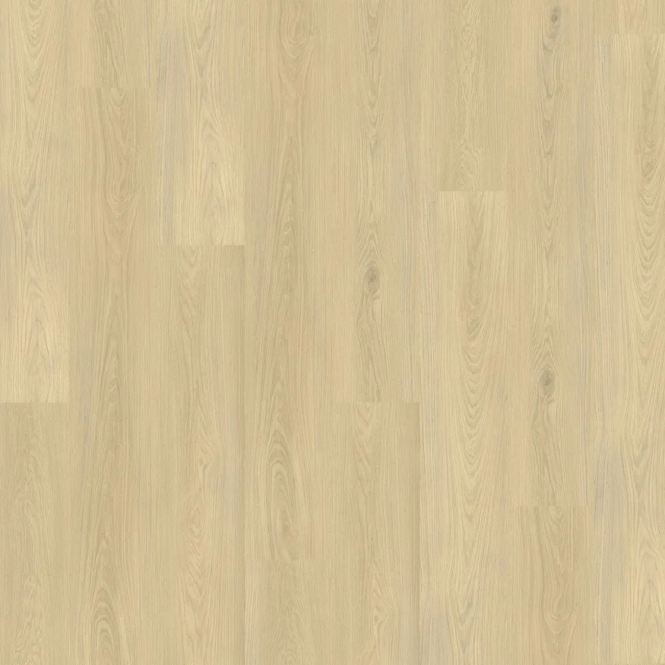 Kivikomposiittivinyylilankku DomusFlooring Vellamon vaalea tammi, integroitu askeläänieriste