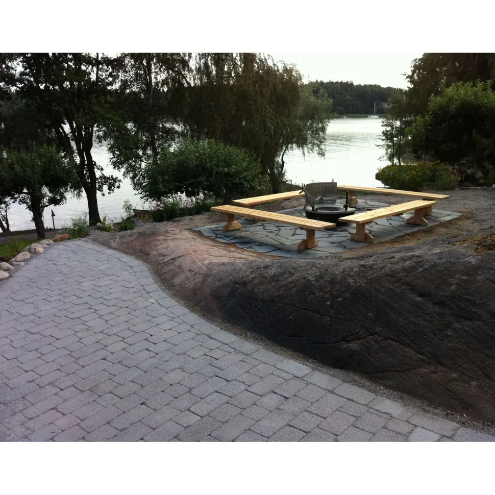 Kivisarja Sofia 60 mm patinoitu harmaa