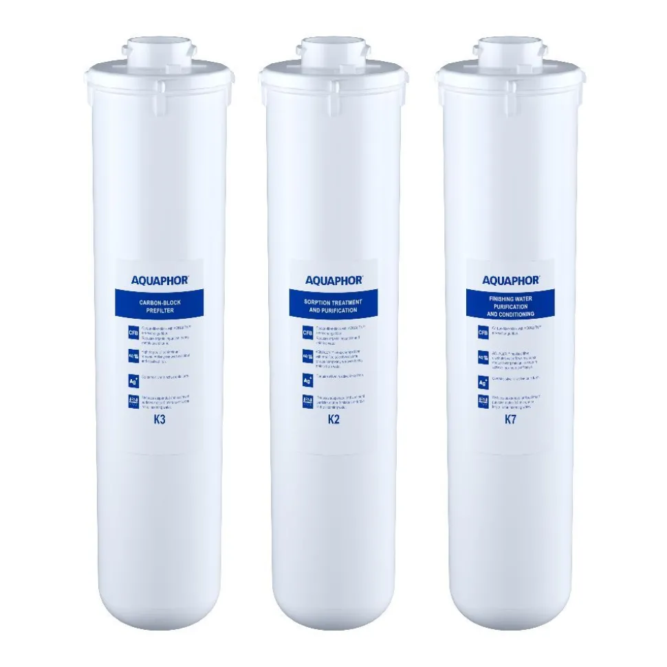 Käänteisosmoosijärjestelmän vaihtosuodatinpakkaus Aquaphor K5-K2-K7M (RO-101S, 102S)