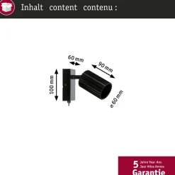 Kohdevalaisin Paulmann Lirena GU10 max. 10W metalli, mattamusta