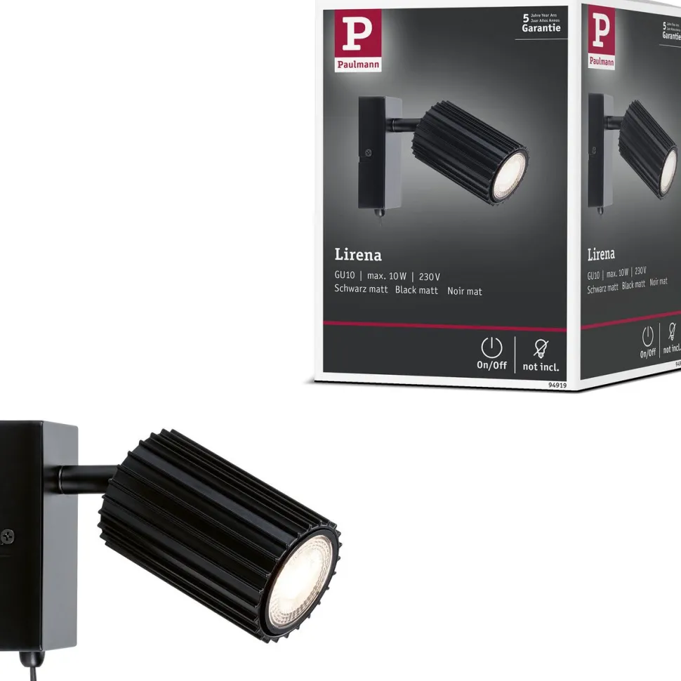 Kohdevalaisin Paulmann Lirena GU10 max. 10W metalli, mattamusta