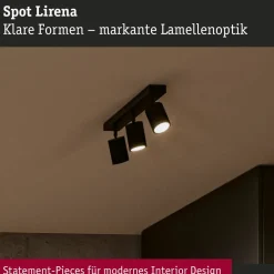 Kohdevalaisin Paulmann Lirena 3-osainen GU10 max. 3x10W metalli, mattamusta