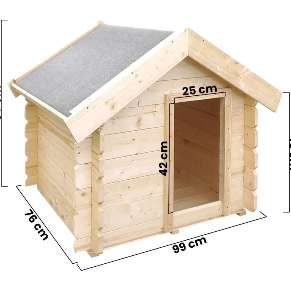 Koirankoppi Timbela M401, 80x99x76cm