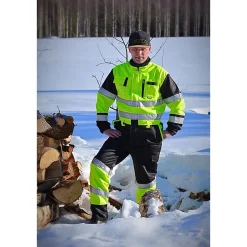 Kokohaalari Dimex 60381 huomioväri vettähylkivä keltainen/musta