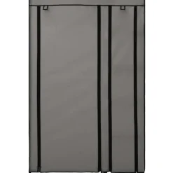 Kokoontaitettava vaatekaappi harmaa 110cm kangas