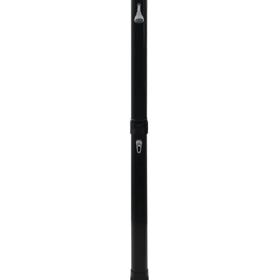 Kokoontaittuva aurinkovoimasuihku 214 cm musta 23 l