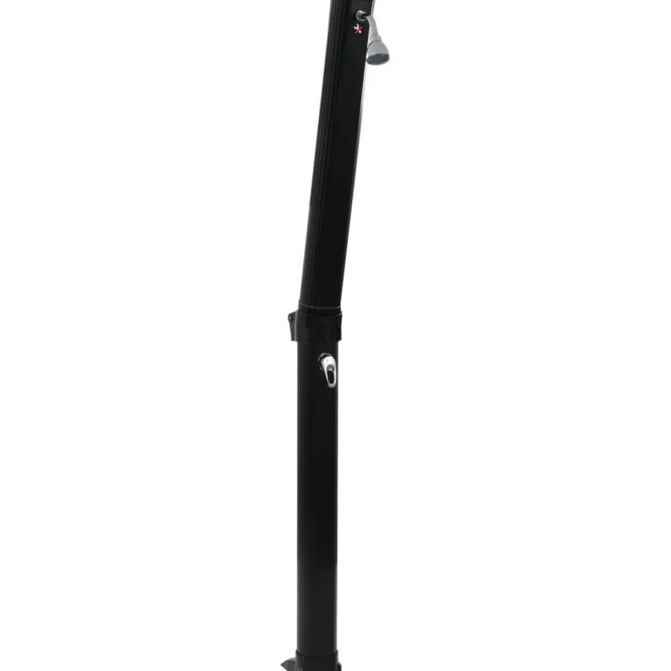 Kokoontaittuva aurinkovoimasuihku 214 cm musta 23 l