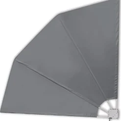 Kokoontaittuva parvekkeen sivumarkiisi harmaa 210x210 cm