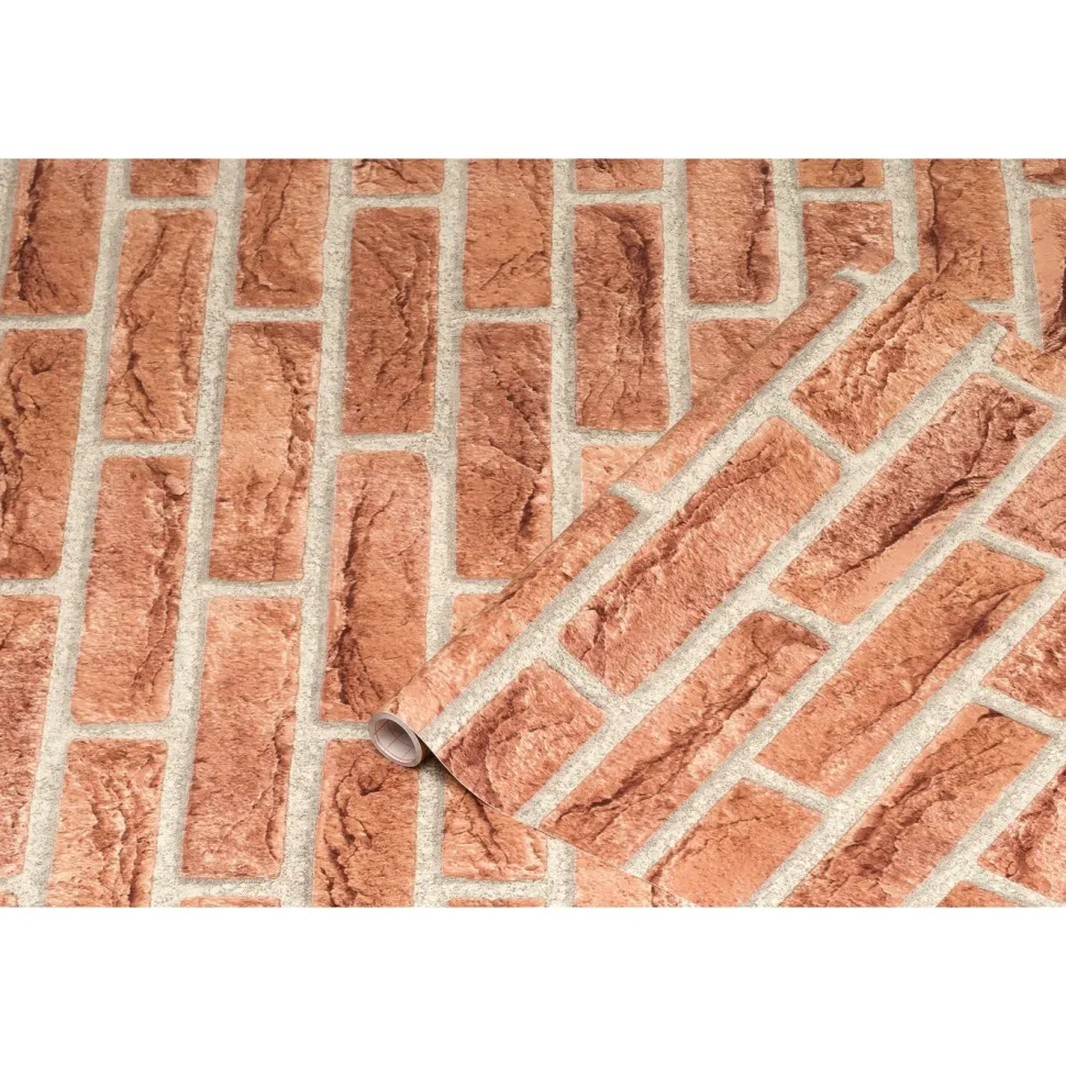 Kontaktimuovi D-C-Fix 346-0221, 0.45x2m, Kivet Ahaus punainen