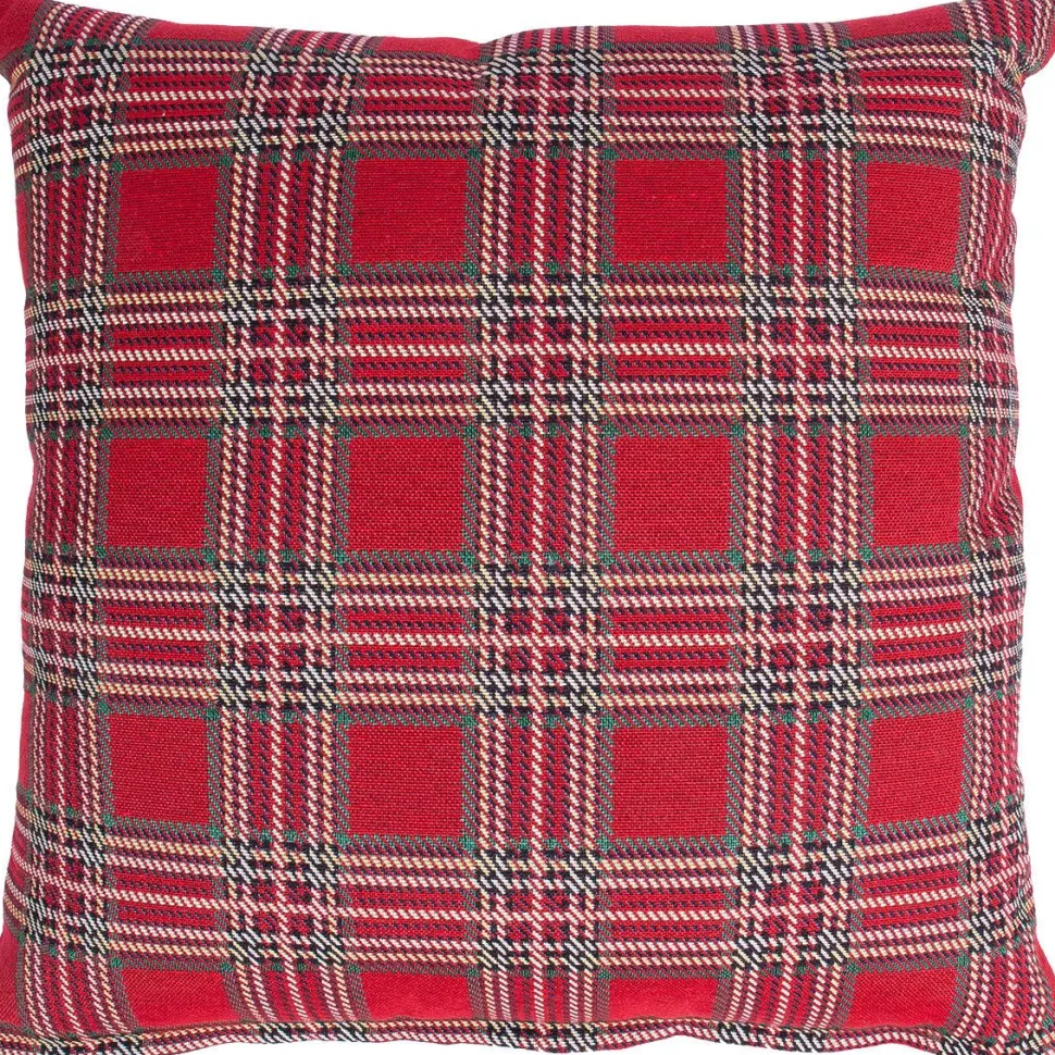 Koristetyyny Home4You HOLLY 45x45 cm, punainen neliö