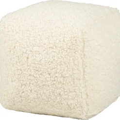 Koristetyyny Home4You LARRY kuutio, 25x25x25 cm, luonnonvalkoinen