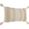 Koristetyyny tupsuilla Eglo Living Chevery, 60x35cm, kerma/beige