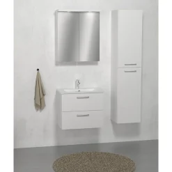 Korkeakaappi Otsoson Reno 35, 160x35x35 cm, valkoinen