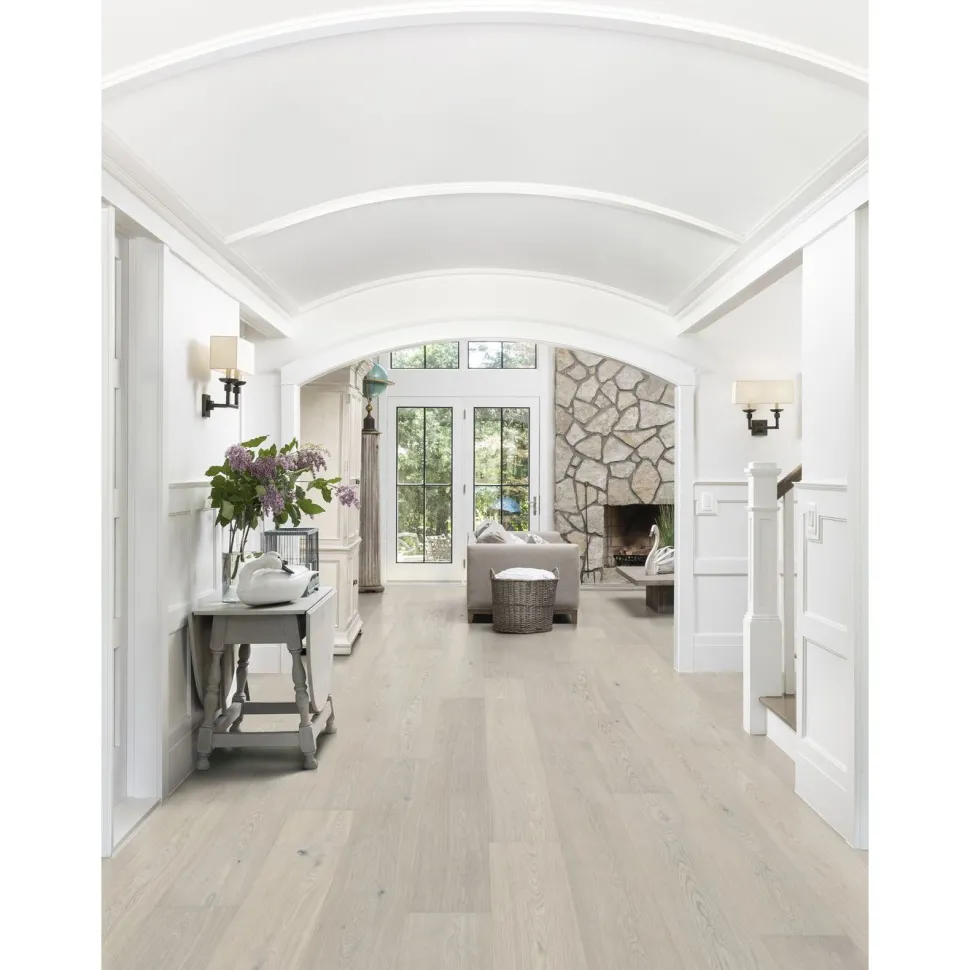 Kovetettu puulattia Bjelin Tammi Dalby 3.0 Powder White, mattalakattu, eri kokoja