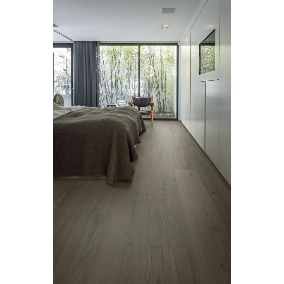 Kovetettu puulattia Bjelin Tammi Ekeborg 3.0 Mineral Grey, harjattu, mattalakattu, eri kokoja
