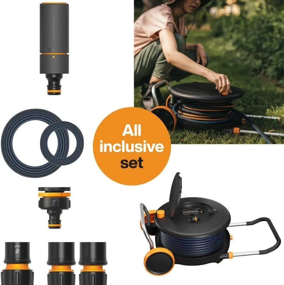 Kärrykastelukela Fiskars Comfort L, 13mm, 30m