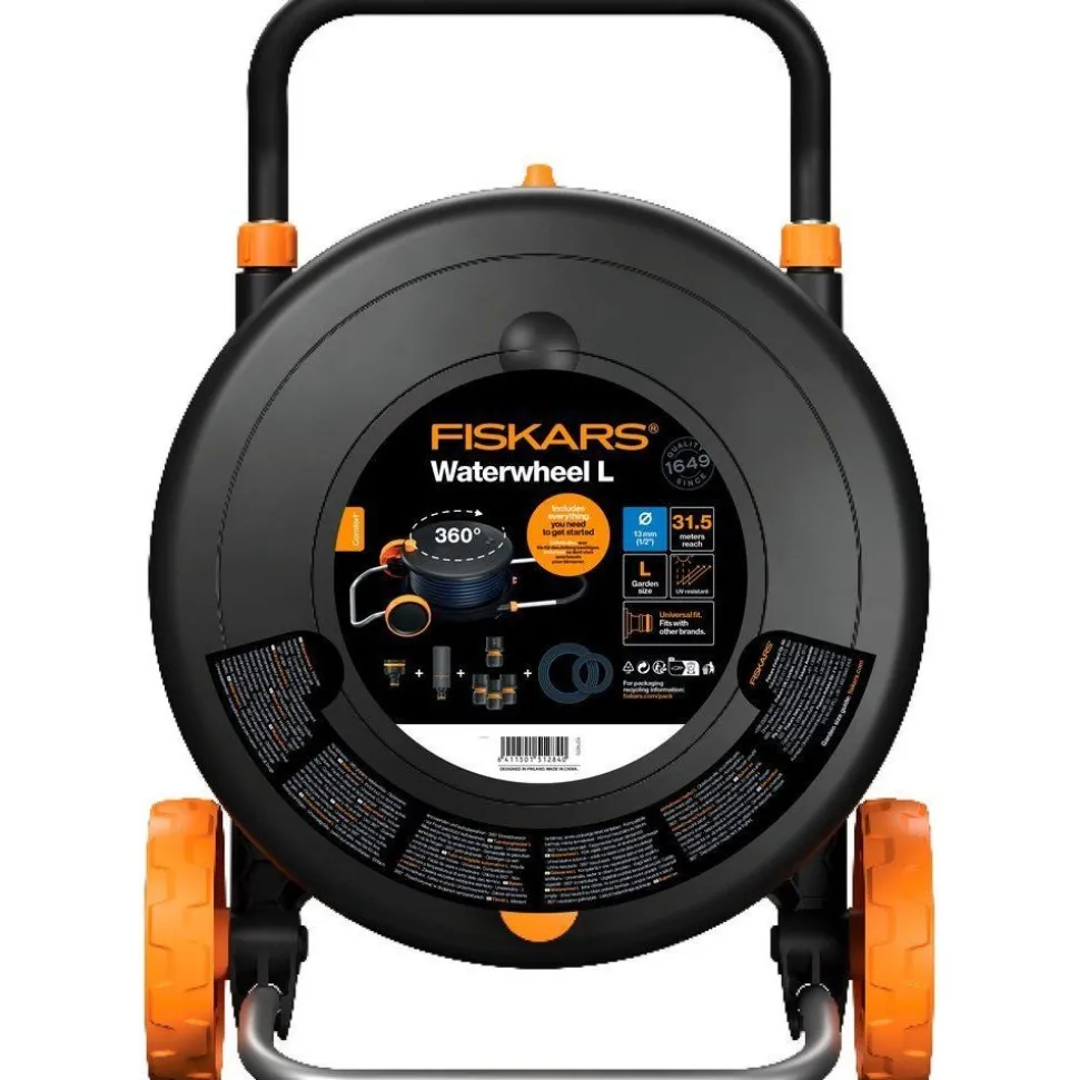 Kärrykastelukela Fiskars Comfort L, 13mm, 30m