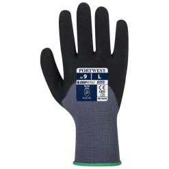 Käsineet Portwest A353 DermiFlex Ultra Plus 12 paria/pkt harmaa/musta