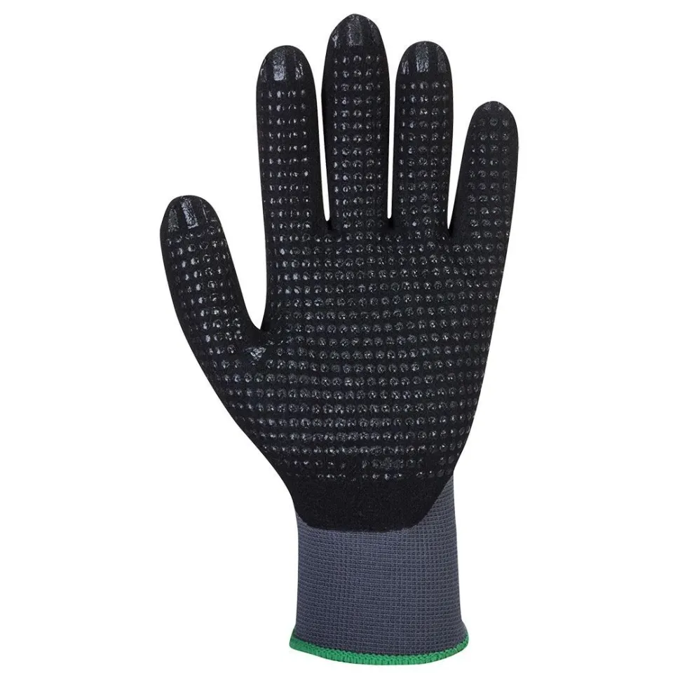 Käsineet Portwest A351 DermiFlex Plus 12 paria/pkt harmaa/musta