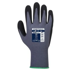 Käsineet Portwest A351 DermiFlex Plus 12 paria/pkt harmaa/musta