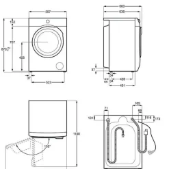 Kuivaava pesukone Electrolux EW9W74X4R1 900, 10.5kg