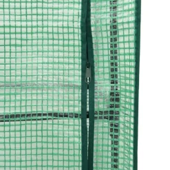 Kukkalaatikko kasvihuonepeitteellä rottinkityyli 80x40x140 cm (15819)