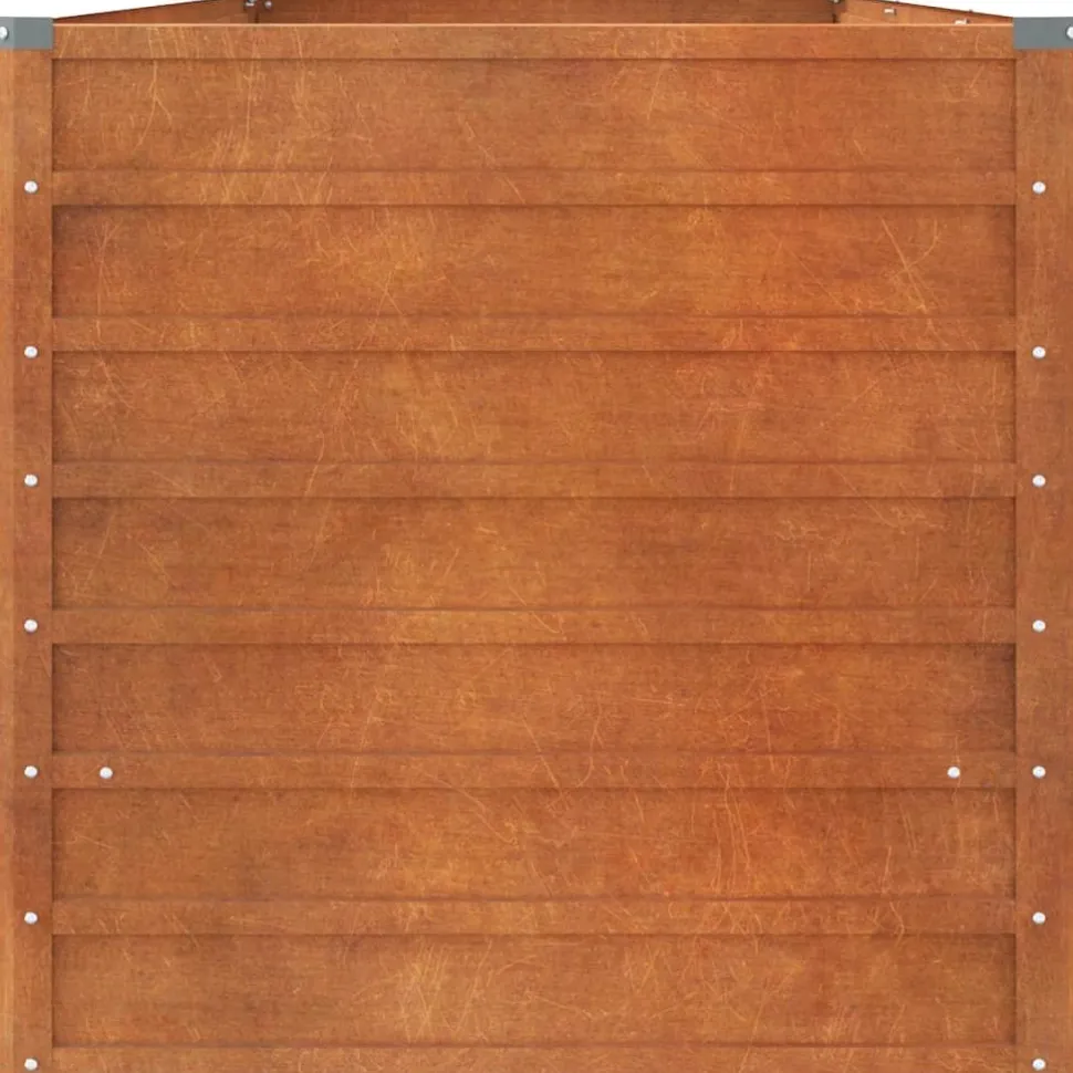 Kukkalaatikko korotettu, ruoste, Corten teräs, eri kokoja (13585)