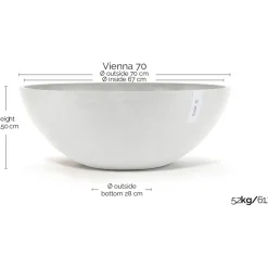 Kukkaruukku Ecopots Vienna, eri kokoja ja värejä