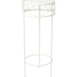 Kukkateline Home4You SANDY Ø25xK60 cm, antiikinvalkoinen