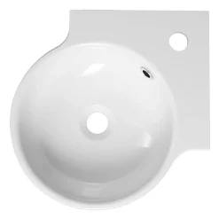 Kulma-allas Interia Kaori 380x380 mm, valkoinen