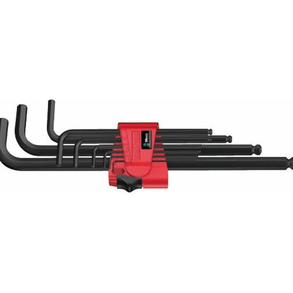 Kuusiokoloavainsarja Wera 950 PKL/9 BM N SB, 1, 5–10mm