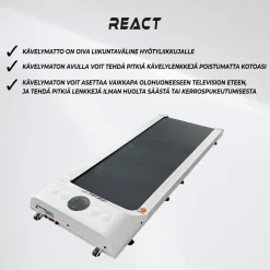 Kävelymatto React 1500, sis. kaukosäädin, Valkoinen