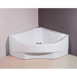 Kylpyamme Interia Bermuda + tukikehys, 165x165x490 mm, valkoinen