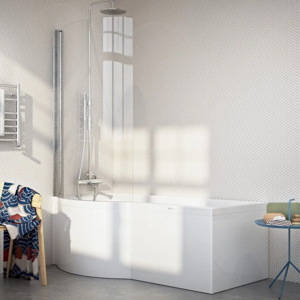Kylpyamme Nordhem Solvik Nordurit 1500-1700x900x590mm eri kokoja valkoinen