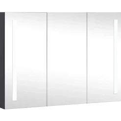 Kylpyhuoneen LED-peilikaappi, 89x14x62cm