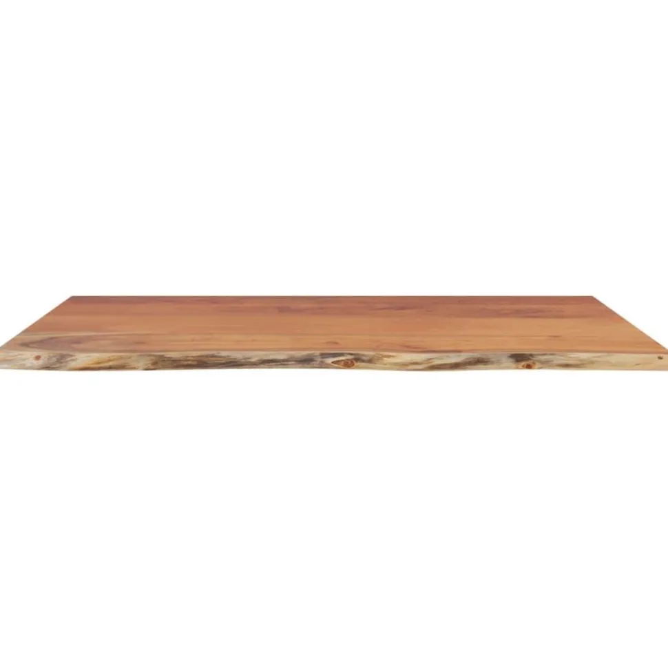 Kylpyhuoneen työtaso 90x60x2,5 cm suorakaide täysi akasiapuu (70261)