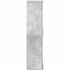 Kylpyhuonekaappi rullatelineellä Betoninharmaa 39x22x90 cm (58527)
