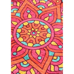 Kylpyhuonematto Linento Mandal, 40x60cm, monivärinen