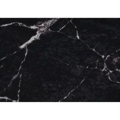 Kylpyhuonemattosetti Linento Marble Oval, 2kpl, musta