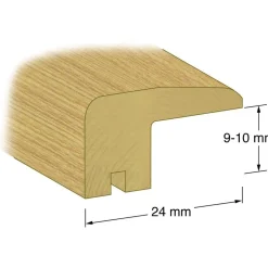 Kynnyslista Lundbergs Natur 24mm tammi lakattu, eri kokoja