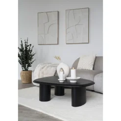 Kynttilänjalka House Nordic, 2kpl, simpukka, valkoinen sementti