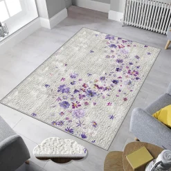Käytävämatto Linento EEXFAB433, 80x120cm, violetti